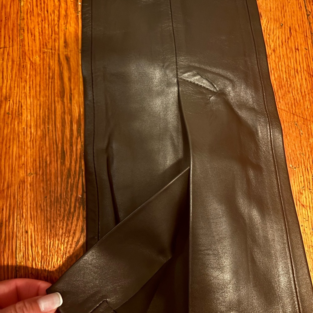 Off-White Black Leather Trousers - Picture 6 of 13
